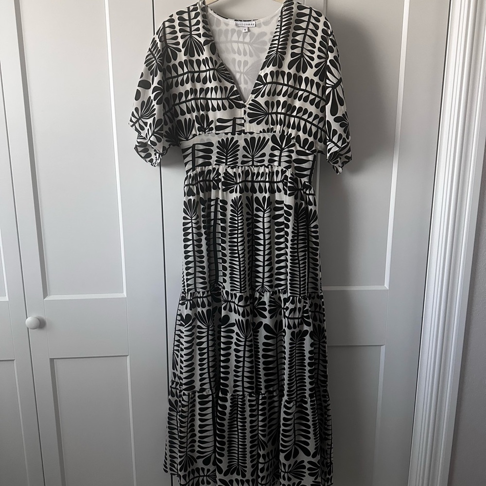 Baltic Born Black & White pattern dress